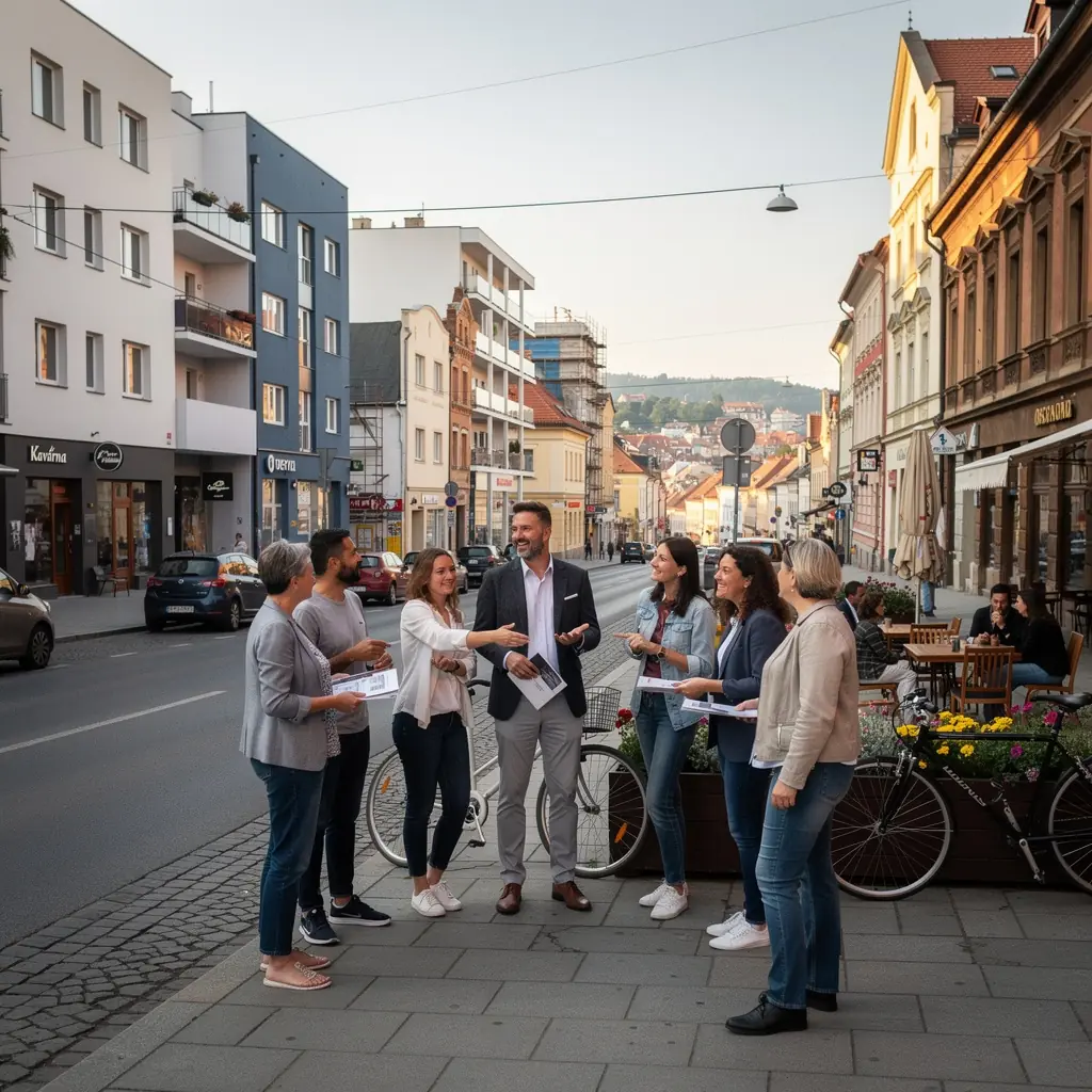 NovГ© bytovГ© domy na okraji mД›sta s modernГ­ architekturou