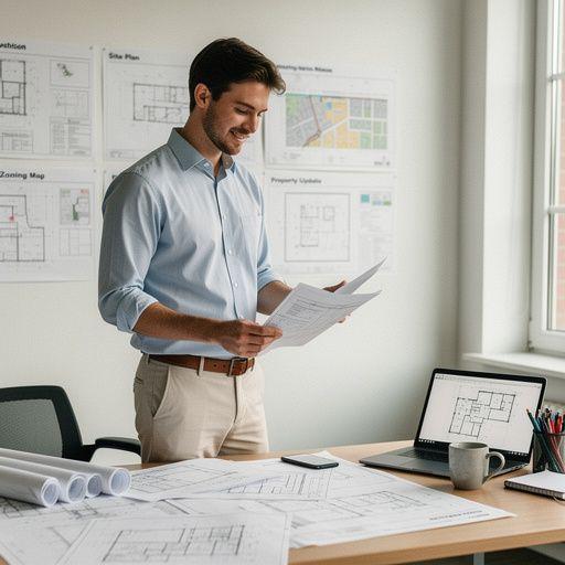 Pohled na ulici plnou novГЅch bytovГЅch jednotek a obchodЕЇ